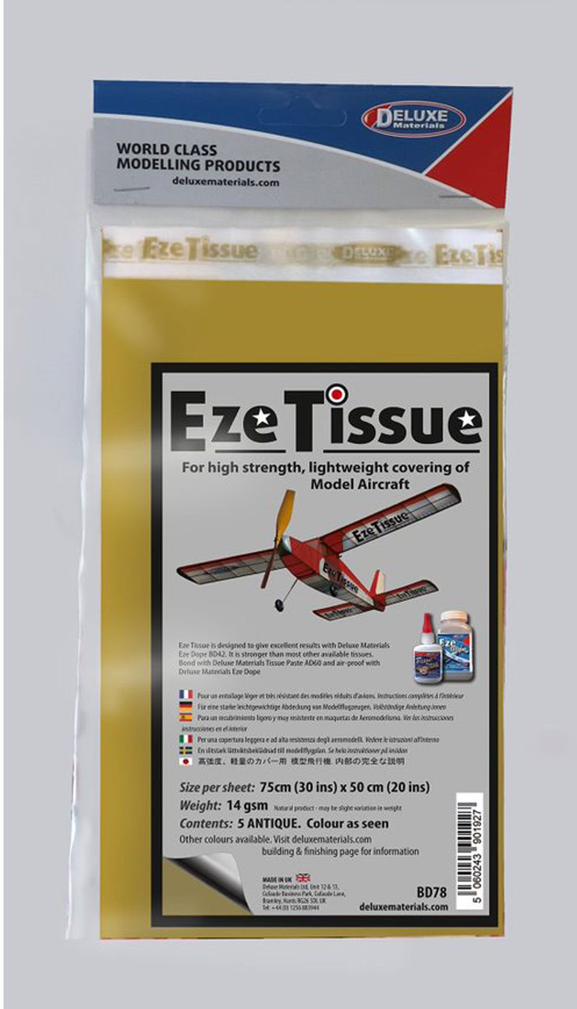 Deluxe Materials Eze Tissue Antique, 5 sheets