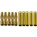 4Mm Gold Plated Banana Plugs, Male & Female (5 Pair)