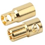 6Mm Gold Plated Banana Plugs, Male & Female (5 Pair)
