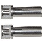 Grip Bullets 5Mm X 14Mm Connectors, Silver, (2)