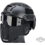 Carbon Striker Mesh Mask w/ Integrated Mesh Ear Protection (Colo