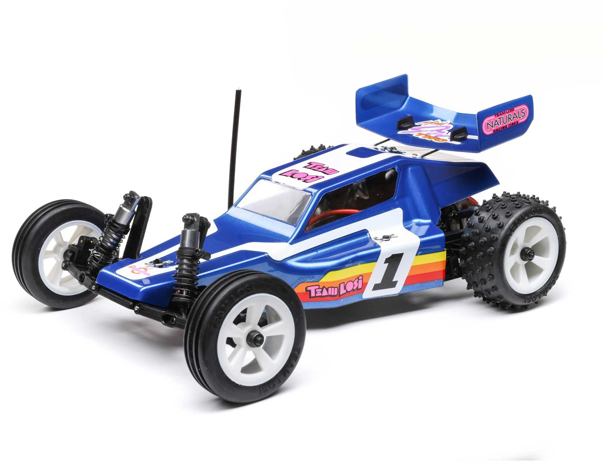 Losi 1/16 Mini JRX2 Brushed 2WD Buggy RTR, Blue (Losi 01020T2 | LOS01020T2)  - Vortex Hobbies