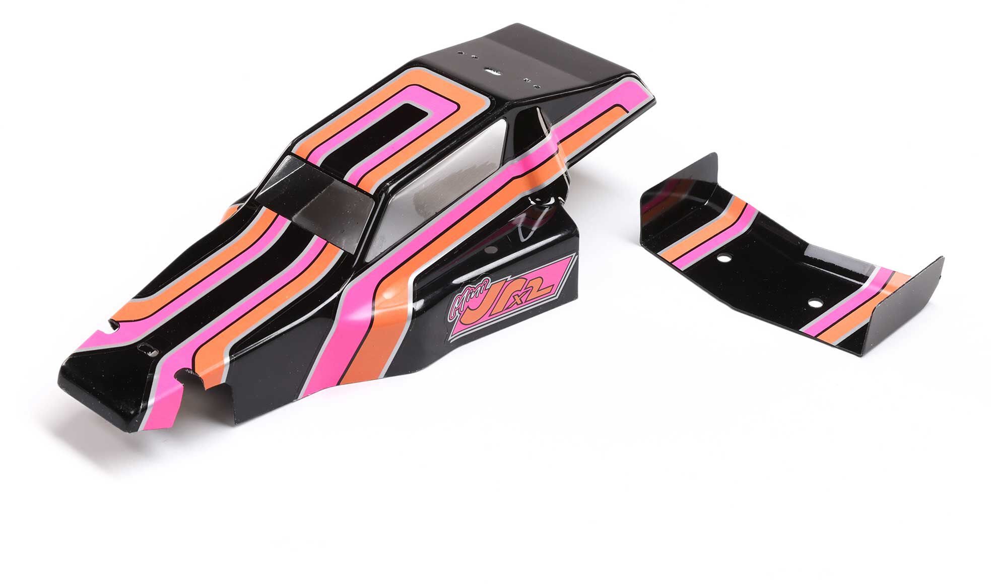 Losi Body & Wing, Black: Mini JRX2