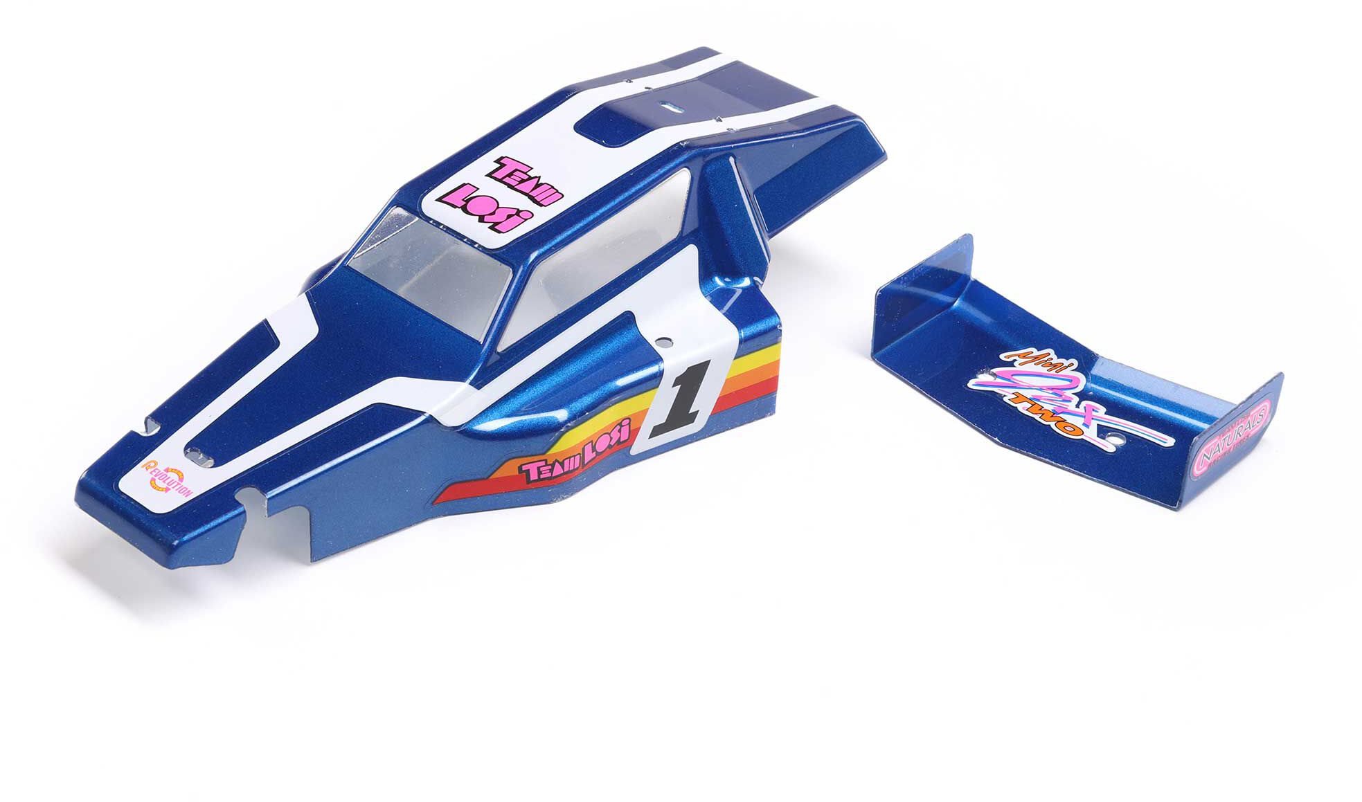 Losi Body & Wing, Blue: Mini JRX2