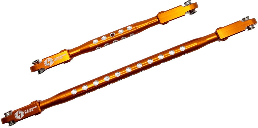 Racers Edge Aluminum Cnc Steering Rod Set For Axial Scx6 Orange