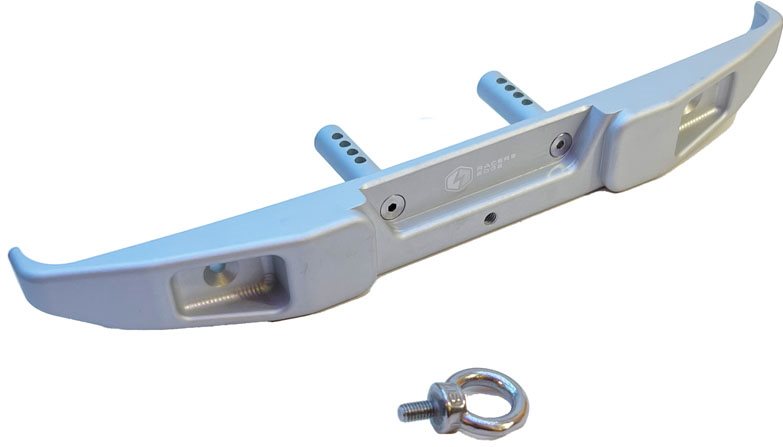 Racers Edge Aluminum Cnc Rear Bumper For Axial Scx6, Silver