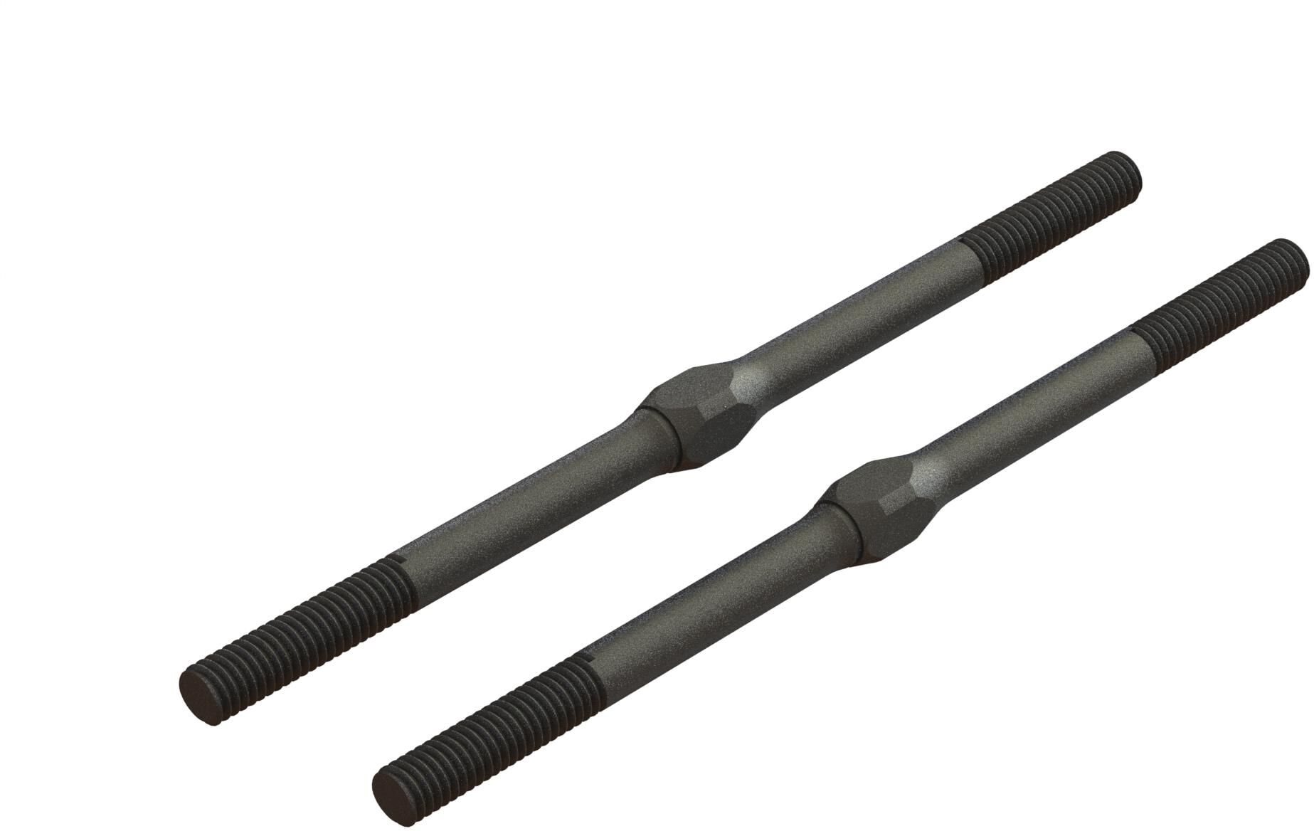 ARRMA Steel Turnbuckle, M4 x 85mm Black (2)