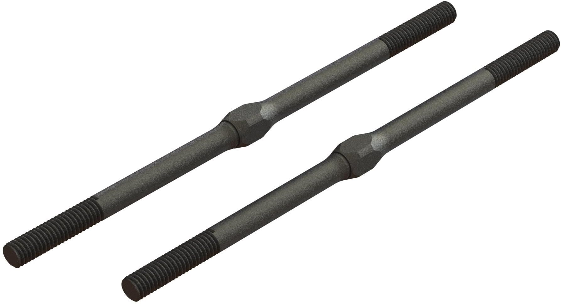 ARRMA Steel Turnbuckle, M4 x 95mm Black (2)