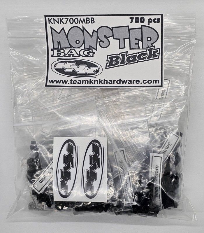 Team KNK Monster Bag Black - 700 Piece Black Oxide Bulk Bag