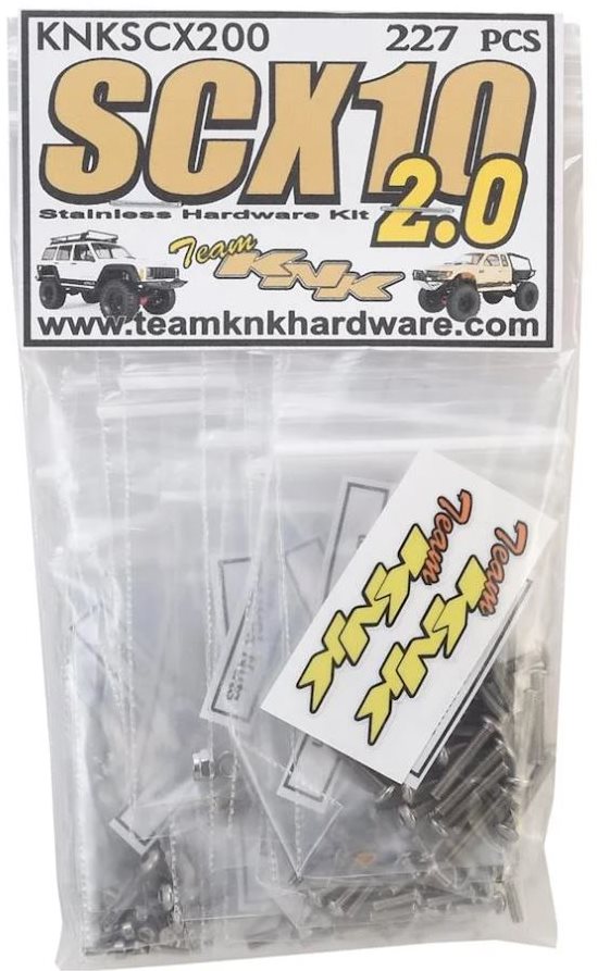Team KNK Stainless Hardware Kit For Axial Scx10 2.0