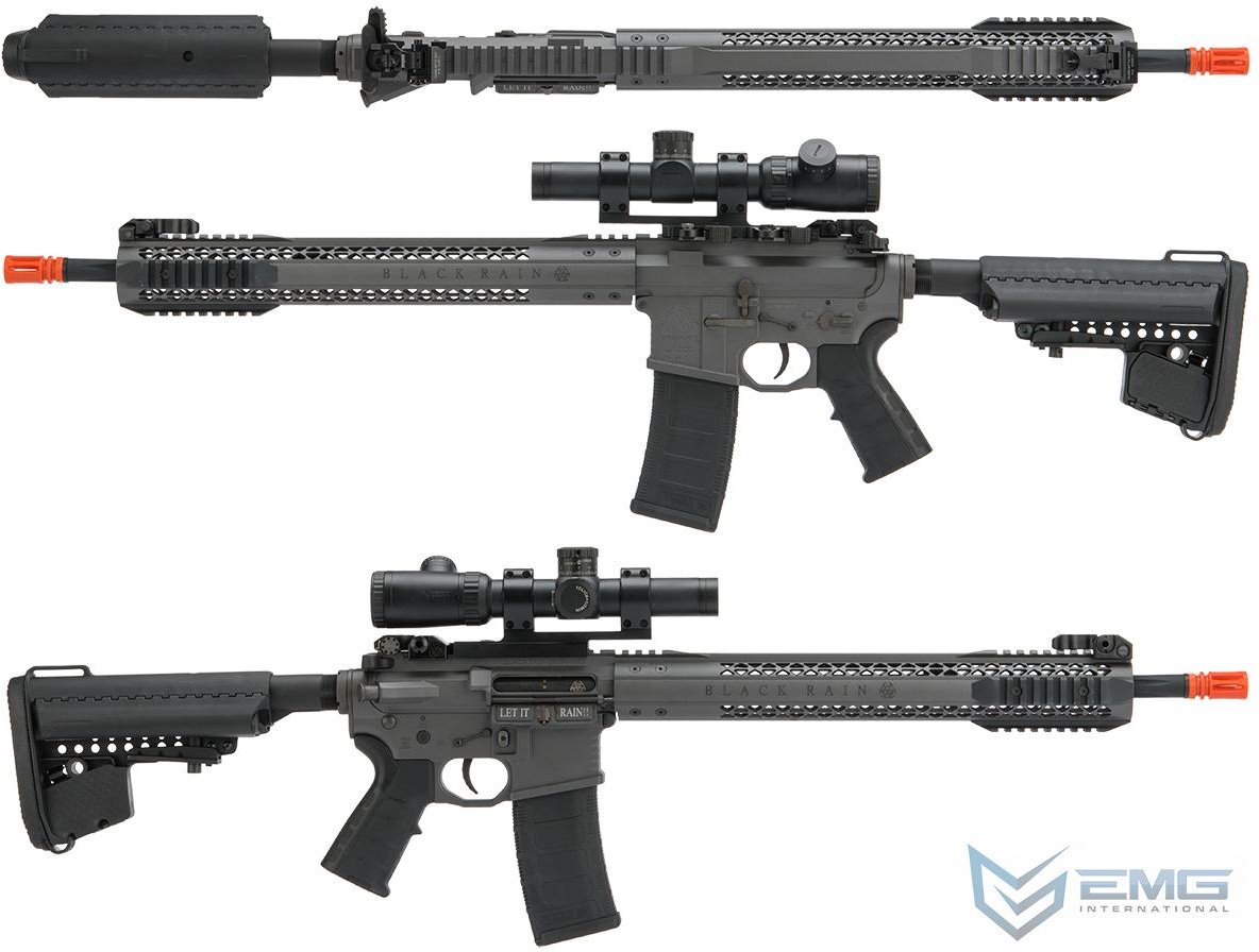 EMG Black Rain Ordnance BRO SPEC15 Licensed AR-15 Airsoft AEG Rifle (EMG  AEG-KA-AG-195-GY | EMG-AEG-KA-AG-195-GY) - Vortex Hobbies