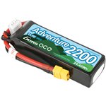Adventure 2200mAh 3S1P 11.1V 60C Lipo Battery Pack with XT60 Plu