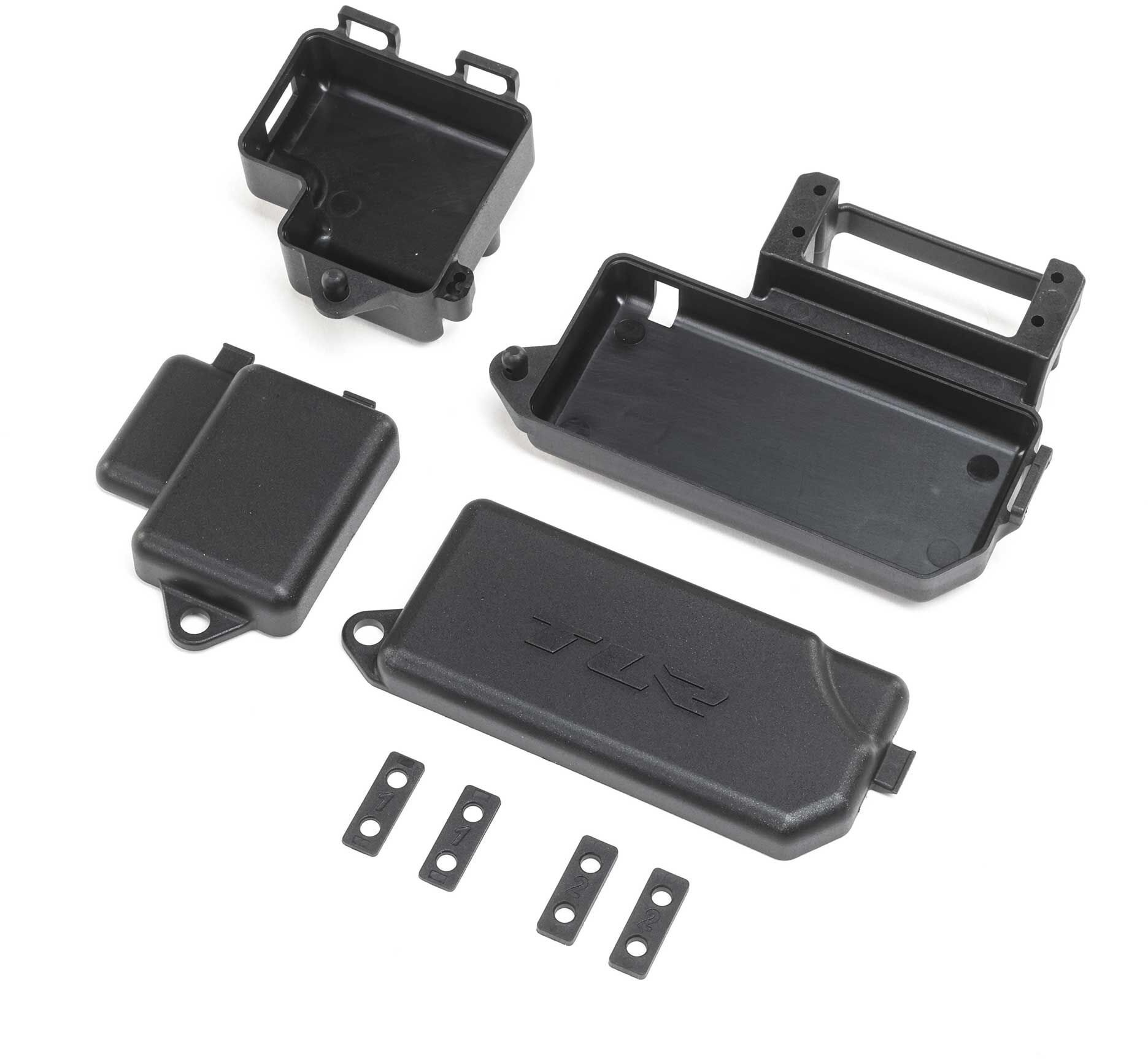 Team Losi Racing Servo & Receiver Mounts: 8X 2.0