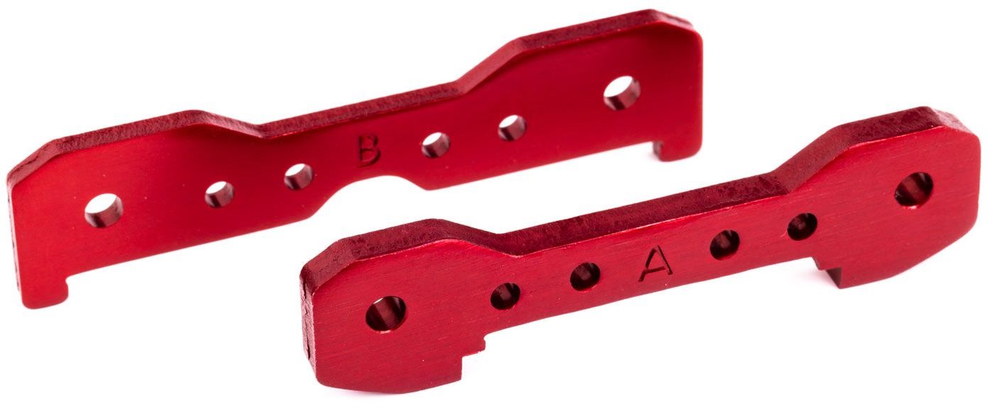 Traxxas Tie Bars, Frnt, Alum, Red