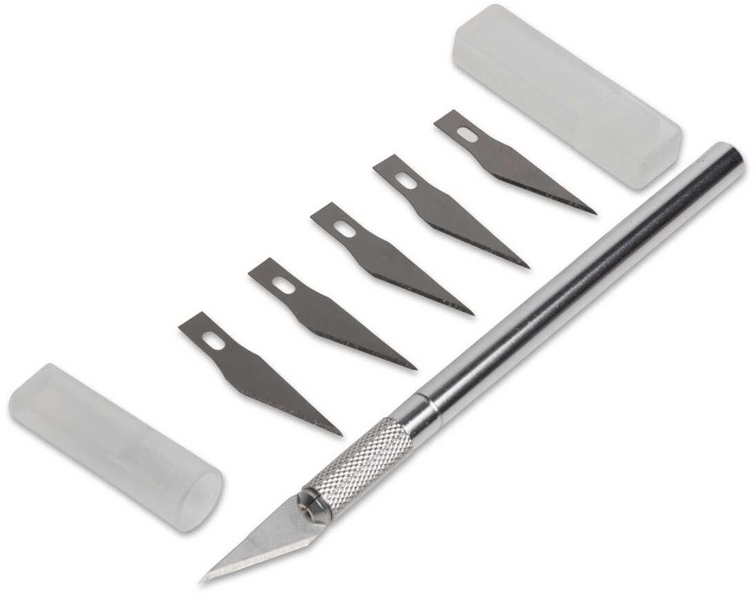 Hobby Essentials Light Duty Knife #1 with 5 Extra #11 Blades