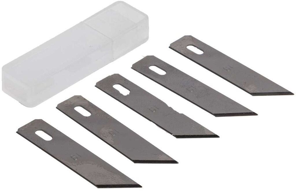 Hobby Essentials Blades, #19 Angled Chisel (5)