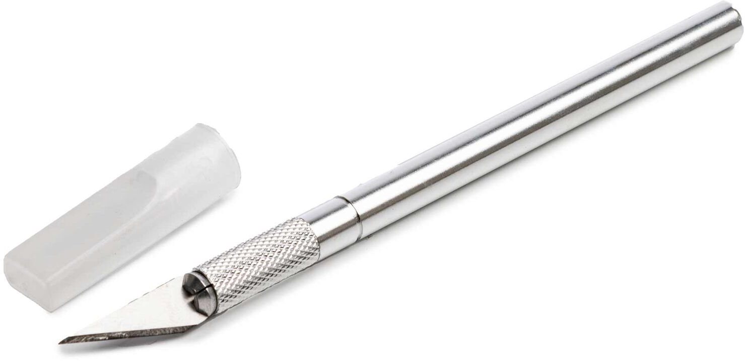 Hobby Essentials Aluminum Knife with Safety, #1 Lt Duty