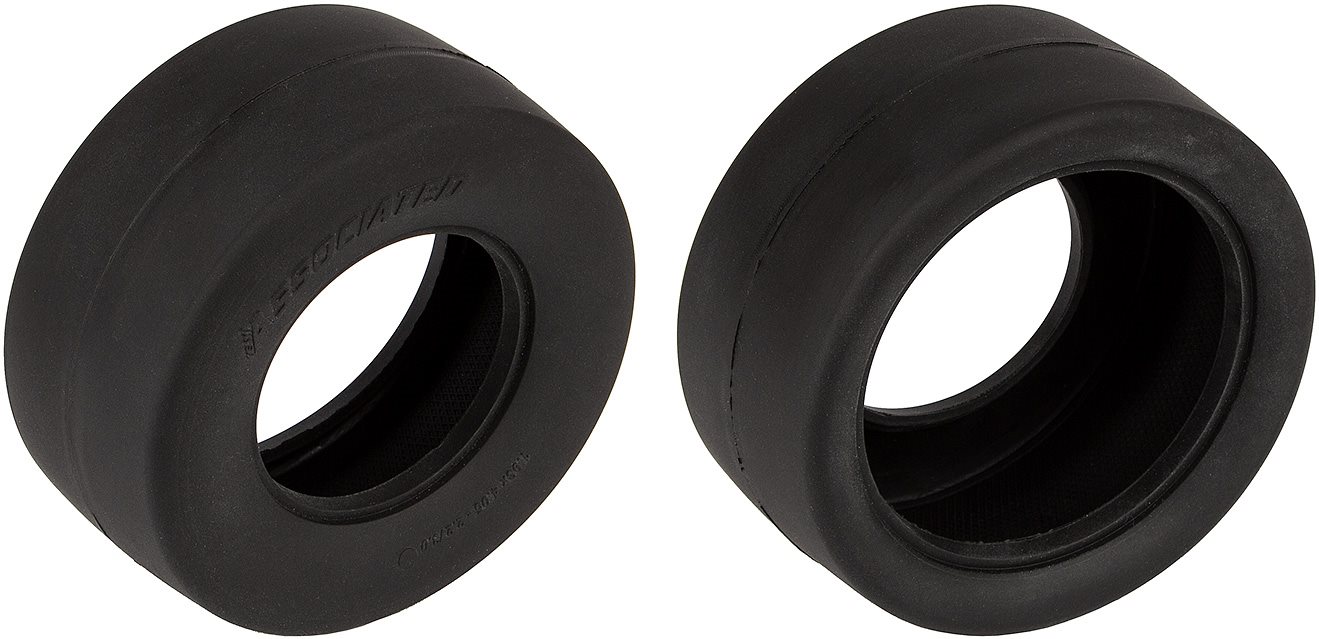 Associated Belted Drag Slick Tires, 2.2\"/3.0\" Bead, Soft