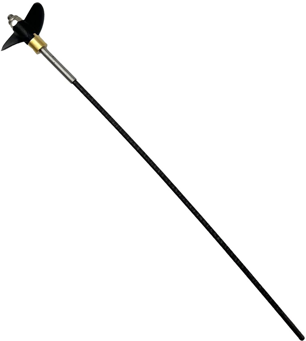 Rage RC Propeller With Drive Shaft; Black Marlin Ex Brushless