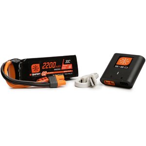 Spektrum Smart G2 Powerstage Air Bundle: 3S 2200mAh LiPo Battery / S120 Charger