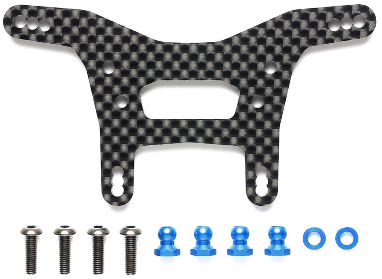 Tamiya XV-02 Carbon Damper Stay (Front)