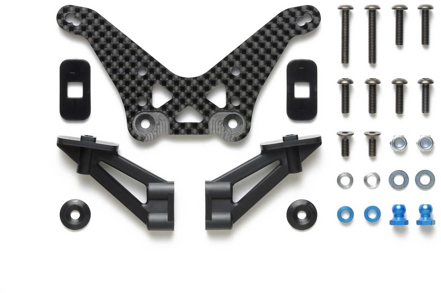 Tamiya TD4/TD2 Carbon Damper Stay (Rear)