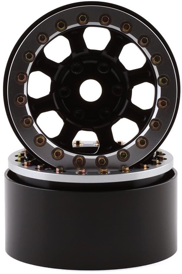 SSD RC Warrior 1.9 Beadlock Crawler Wheels (Black) (2)