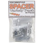 Team KNK 60 Piece 3Mm Aluminum Spacer Variety Pack
