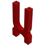 Aluminum Center Diff Holder, Red