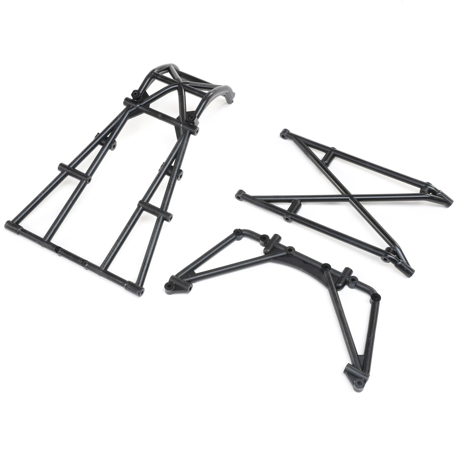Losi Rear Cage & Hoop Bar, Black: LMT Mega