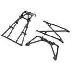Rear Cage & Hoop Bar, Black: LMT Mega
