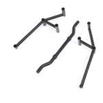 Rear Cage Body Support, Black: LMT Mega