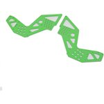 Rear Chassis Plate, Green (2): LMT Mega KS
