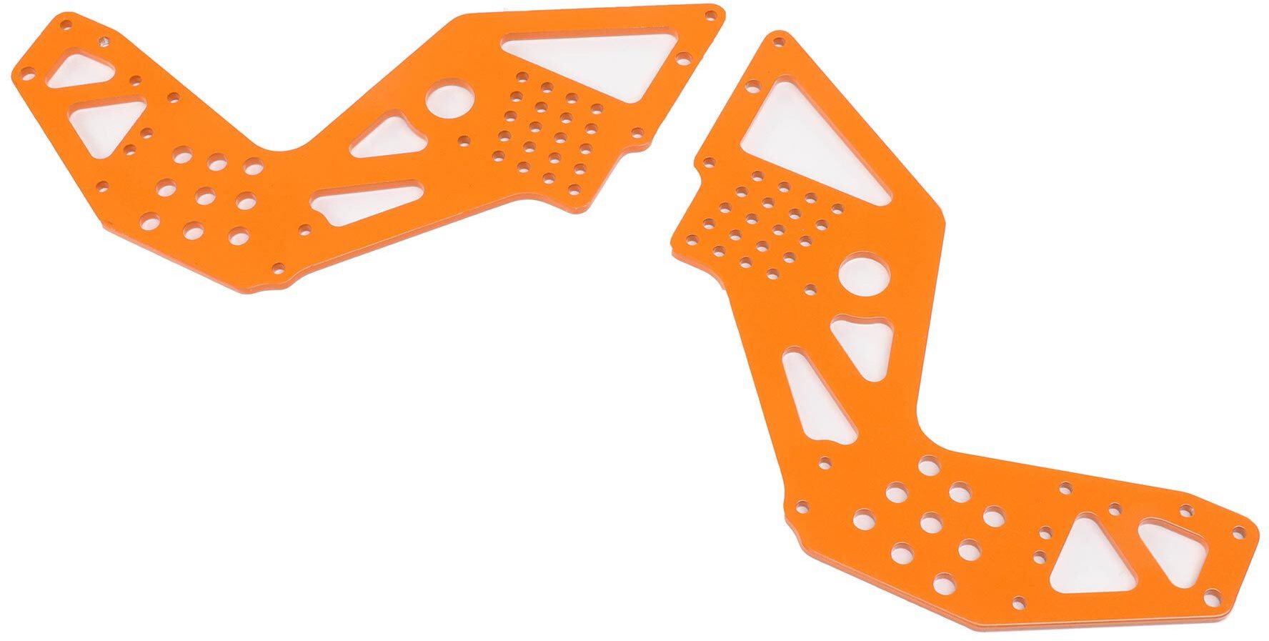 Losi Rear Chassis Plates, Orange (2): LMT Mega BH