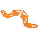 Rear Chassis Plates, Orange (2): LMT Mega BH