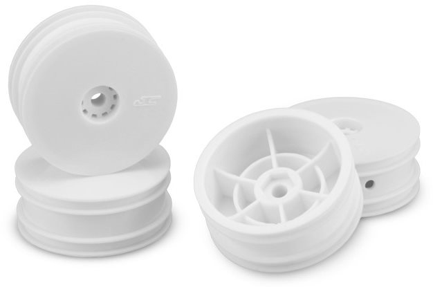 J Concepts Mono - Losi Mini-B Front Wheel - (White) - 4Pc