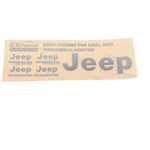 Metal Logo Decal Sheet SCX6 Wrangler JLU (Silver)
