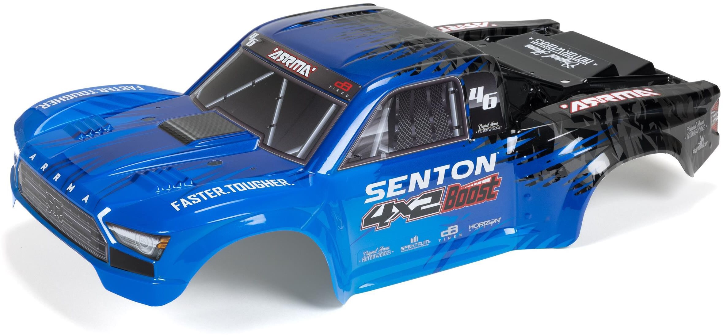 ARRMA 1/10 SENTON 4X2 Painted Decaled Trimmed Body Blue/Black
