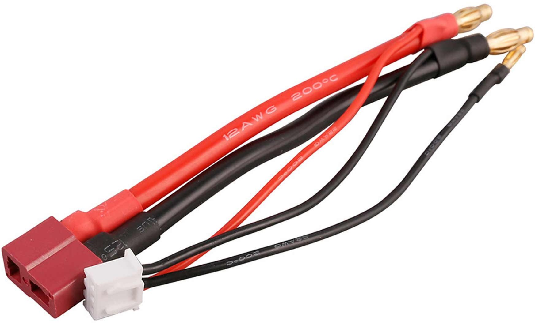 Gens Ace 2S charge cable: 4.0mm bullet to Deans(T)