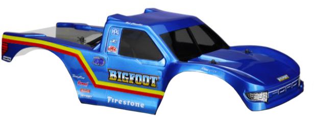 J Concepts 2010 Ford Raptor, Bigfoot Racer Body, Clear