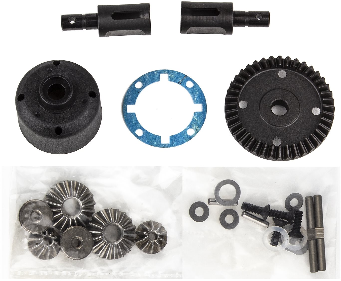 Associated Rc10b74.1 Ltc Differential Set, Front And Rear