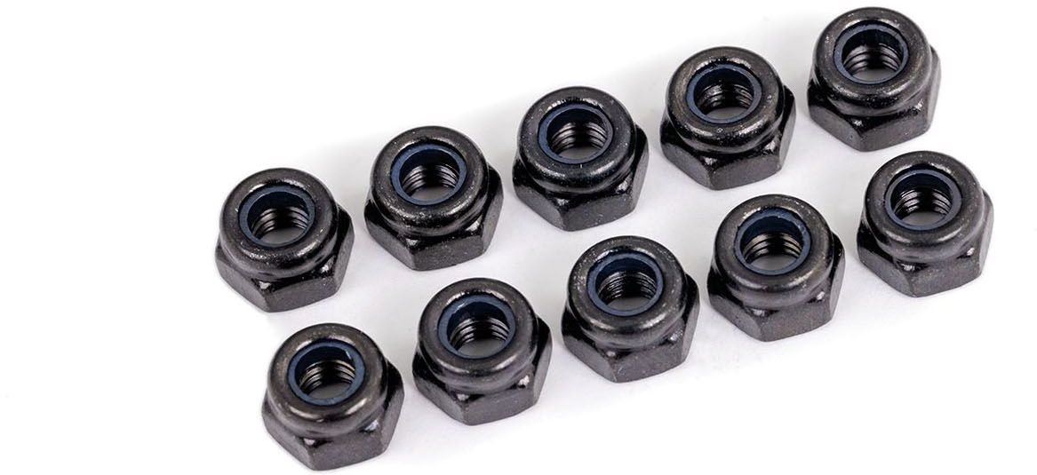 Traxxas Nuts 4Mm Nylon Locking Blk