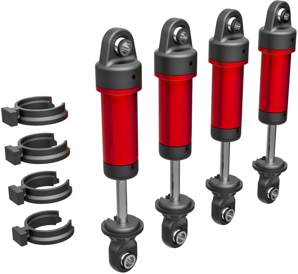 Traxxas Shocks W/O Springs Red