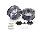 Kg1 Kd004 Duel Rear Dually Wheel (Gunmetal Anodized, 2Pcs, W/Cap
