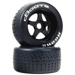 dBoots Hoons 53/100 2.9 Tire Set Silver 5-Spoke (2)