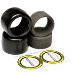 F1 1/10 Rubber Tires Rear 36X (Yellow-Medium)