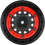 1/10 Raid Bead-Loc Fr/Rr 2.2"/3.0" 12 & 14mm SC Wheels (2) Red/B