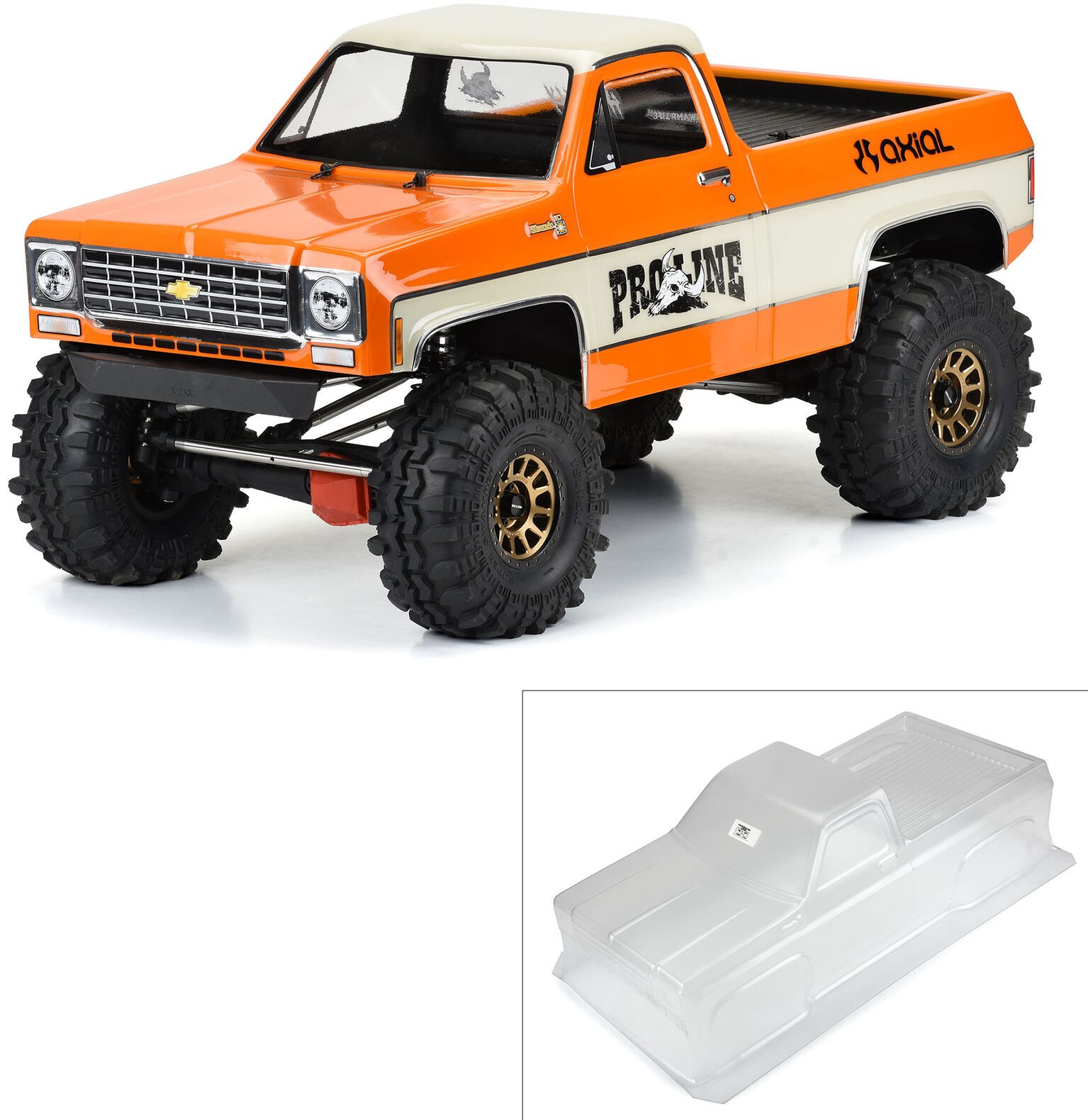 Proline 1 6 1978 Chevy K 10 Clear Body For SCX6 Proline 359800