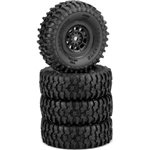 Tusk - Green Compound - Pre-Mounted, Black #3430B Hazard Wheel,