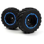 Smyter Mt Wheels/Tires Assembled (Black/Blue)